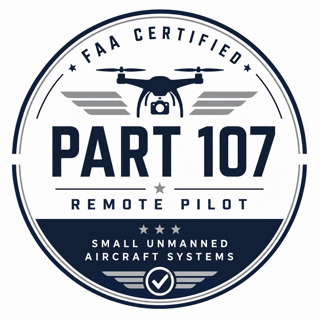 FAA Part 107 remote pilot certificate badge