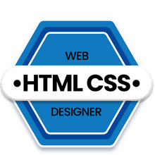 HTML and CSS certificate badge