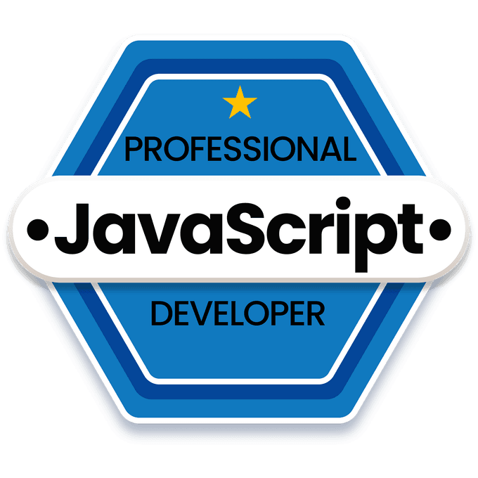 JavaScript certificate badge